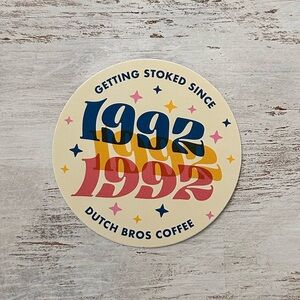 Dutch Bros 1992 Sticker